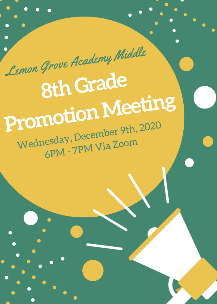 8th Grade Promotion Meeting 
